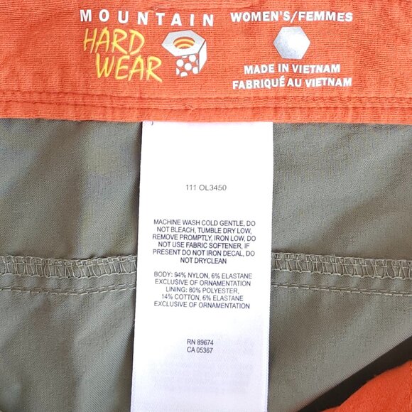 ATTRACTIVE Mountain Hardwear La Strada Skirt Size 6 Straight Khaki Outdoor Hikin - Picture 2 of 6